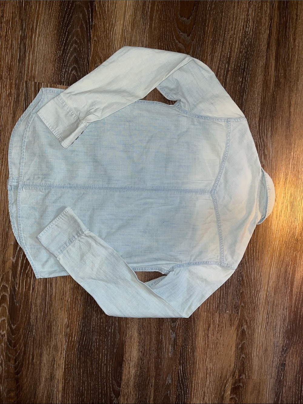 American Eagle Outfitters  Button-Up Denim Western Shirt Sz XS - Picture 5 of 5